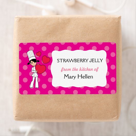 Schattigee baketiketten gepersonaliseerd etiket (Insitu)