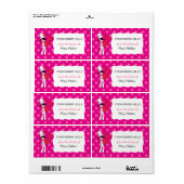 Schattigee baketiketten gepersonaliseerd etiket (Full Sheet)