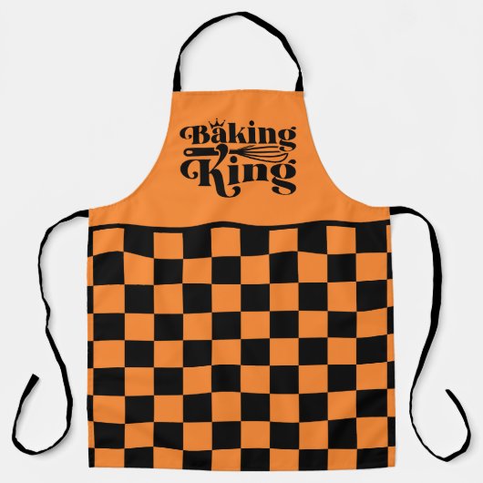 Schattigee Baking King woordkunst Schort (Voorkant)