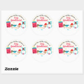 Schattigee bakingrediënten tot Kerstmis van Ronde Sticker (Vel)