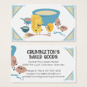 Schattigee bakken ingrediënten bakkerij visitekaar visitekaartje (Voorkant /achterkant)
