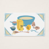 Schattigee bakken ingrediënten bakkerij visitekaar visitekaartje (Voorkant)