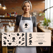 Schattigee bakker gebak Chef Bakken Utensils Light Visitekaartje