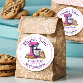 Schattigee bakkerij aangepaste kleine bedrijven da ronde sticker