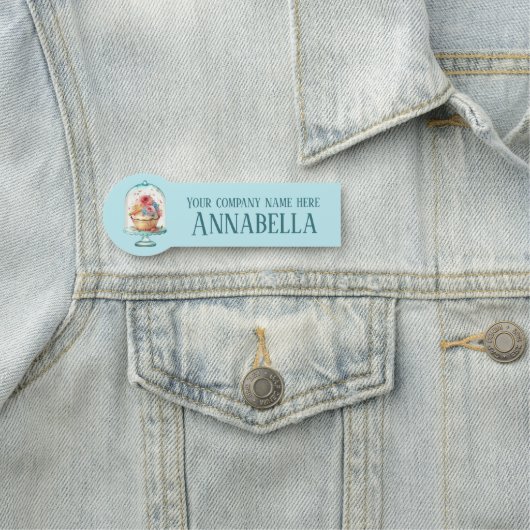 Schattigee bakkerij cupcake Naam medewerker toevoe Naamplaatje (In situ)