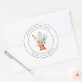 Schattigee bakkerij ronde sticker (Envelop)