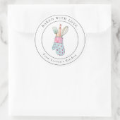 Schattigee bakkerij ronde sticker (Tas)