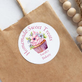 Schattigee Bakkerij Waterverf Verpakking Ronde Sticker