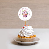 Schattigee Bakkerij Waterverf Verpakking Ronde Sticker