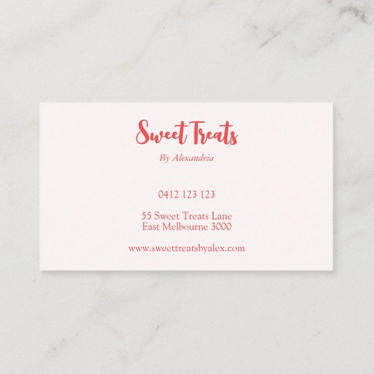Schattigee Bakkerij Whisk Roze & Rood Visitekaartje (Achterkant)