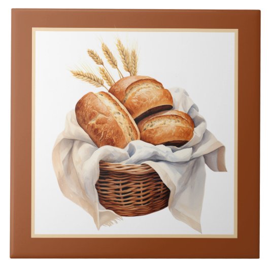 Schattigee bakkerijbroodliefhebbers Home Business  Tegeltje (Voorkant)
