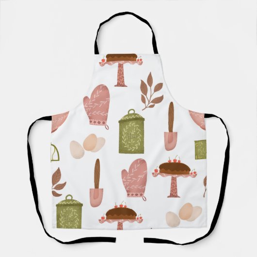 Schattigee bakkeuken schort (Voorkant)