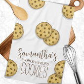 Schattigee bakkoekjes gepersonaliseerd theedoek