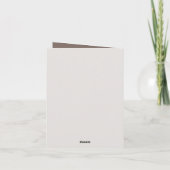 Schattigee bakmuis tekst toevoegen kaart (Achterkant)