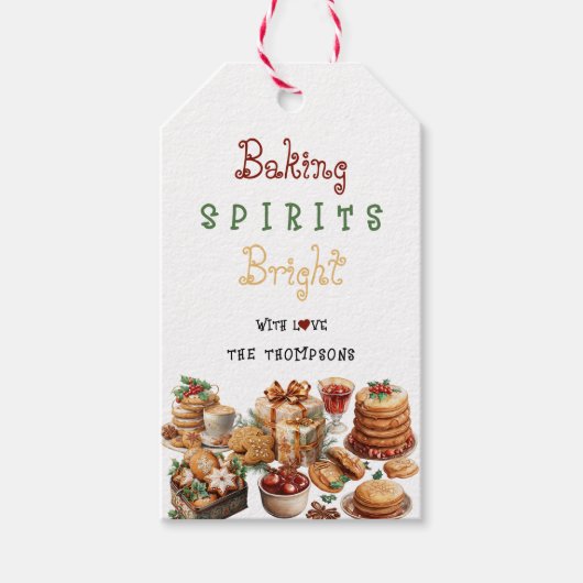 Schattigee bakspirits Bright Christmas Cookies Fav Cadeaulabel (Voorkant)