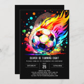 Schattigee bal afdrukbare voetbal verjaardag kaart (Voorkant / Achterkant)