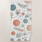 Schattigee bal met bladeren strandlaken (Voorkant)