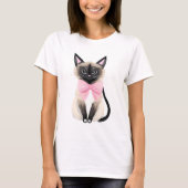 Schattigee balinese kat t-shirt (Voorkant)