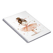 Schattigee Ballerina Ballet Dance Love Hearts Wate Notitieboek (Rechterzijde)