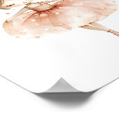 Schattigee Ballerina Ballet Dance Love Hearts Wate Poster (Hoek)