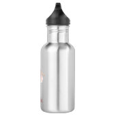 Schattigee Ballerina gepersonaliseerde naam School Waterfles (Rechts)