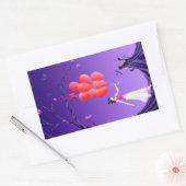 Schattigee ballerina heist - plezier dat bij je bl rechthoekige sticker (Envelop)