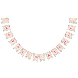 Schattigee Ballerina Meisje Verjaardagsfeest Vlaggetjes