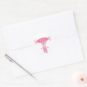 Schattigee ballerina slippers verjaardagsfeestje s ronde sticker (Envelop)