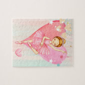 Schattigee Ballerina Sterren en Harten Jigsaw Puzz Legpuzzel (Horizontaal)