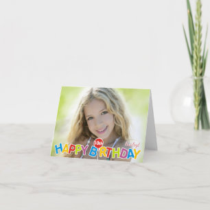 Schattigee ballon Happy Birthday Kaart elke leefti