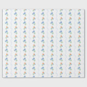 Schattigee ballonnen Waterverf Verjaardag Cadeaupapier (Vlak)