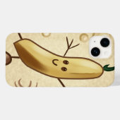 Schattigee banaan Case-Mate iPhone case (Achterkant (horizontaal))