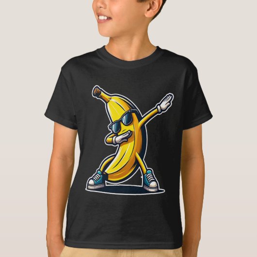 Schattigee Banaan Dabbing Dancing Shirt Grappige K (Voorkant)