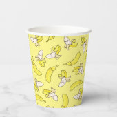 Schattigee Banaan Kids Verjaardag Kawaii Papier Cu Papieren Bekers (Achterkant)