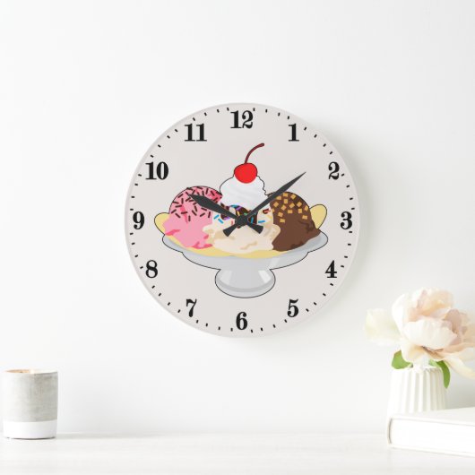 Schattigee banaan split ijs grote klok (Huis)