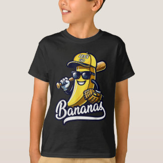 Schattigee Bananen Trotse Naam Grafische Bananen L T-shirt