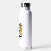 Schattigee bananenteler duwt fruitkar Sticker Waterfles (Links)