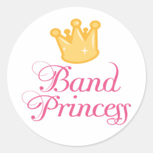Schattigee band Princess Music Gift Ronde Sticker