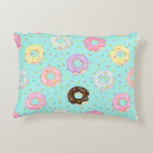 Schattigee banketbakkerij winkel Sprinkles Donuts  Accent Kussen (Achterkant)