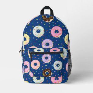 Schattigee banketbakkerij winkel Sprinkles Donuts Bedrukte Rugzak