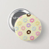 Schattigee banketbakkerij winkel Sprinkles Donuts  Ronde Button 5,7 Cm (Voorkant /achterkant)
