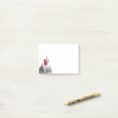 Schattigee Bantam Cochin Hen Foto 4x3 Notities Post-it® Notes (Op bureau)