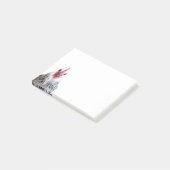 Schattigee Bantam Cochin Hen Foto 4x3 Notities Post-it® Notes (Schuin)