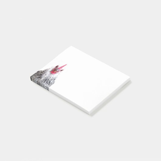 Schattigee Bantam Cochin Hen Foto 4x3 Notities Post-it® Notes (Schuin)