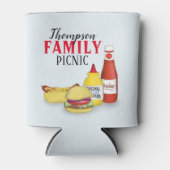 Schattigee Barbeque Picknick Familie Reunion Custo Blikjeskoeler (Voorkant)