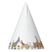 Schattigee Barnyard Animals Verjaardag Feesthoedjes (Achterkant)