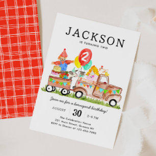 Schattigee Barnyard Dieren Vrachtwagen Kinder Boer Kaart