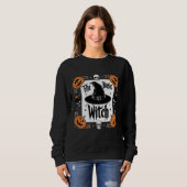 Schattigee  Basic Witch Halloween Hoodie Pumpkins Trui (Voorkant volledig)