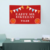 Schattigee Basketbal Bunting Flags Kids Verjaardag Spandoek (Beurs)