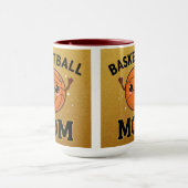 Schattigee basketbal moeder Mok (Midden)